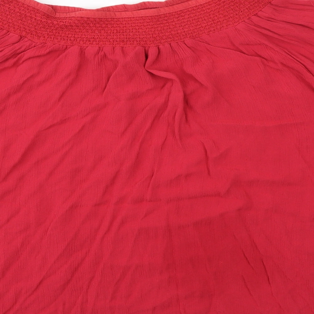 Peacocks Womens Red   Basic Blouse Size 16