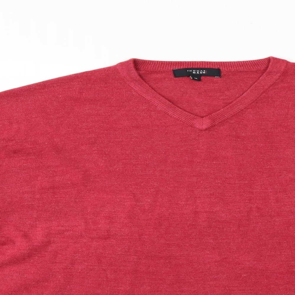 Thomas Nash Mens Red   Pullover Jumper Size XL