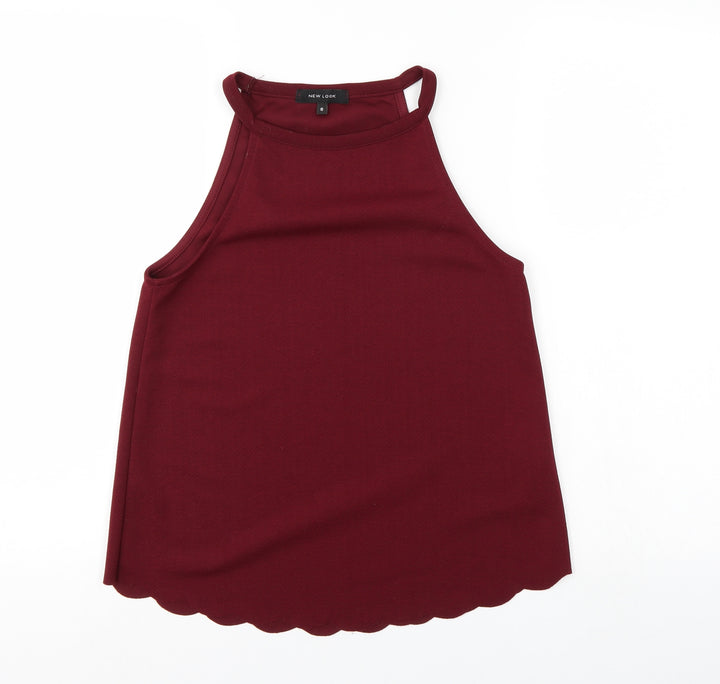 New Look Womens Red   Basic Tank Size 8