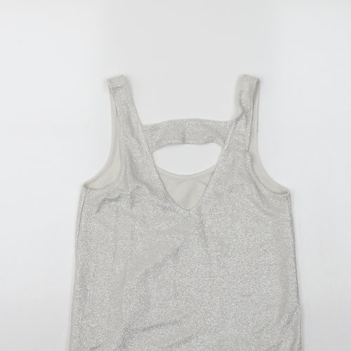 NEXT Womens Silver   Basic Blouse Size 6