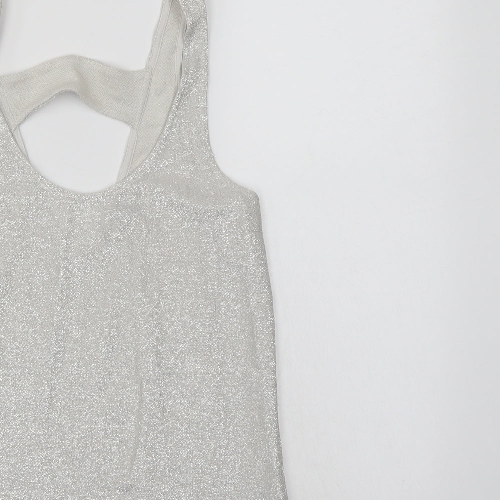 NEXT Womens Silver   Basic Blouse Size 6