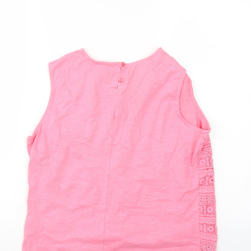 Lottie Womens Pink Geometric  Basic Blouse Size 12