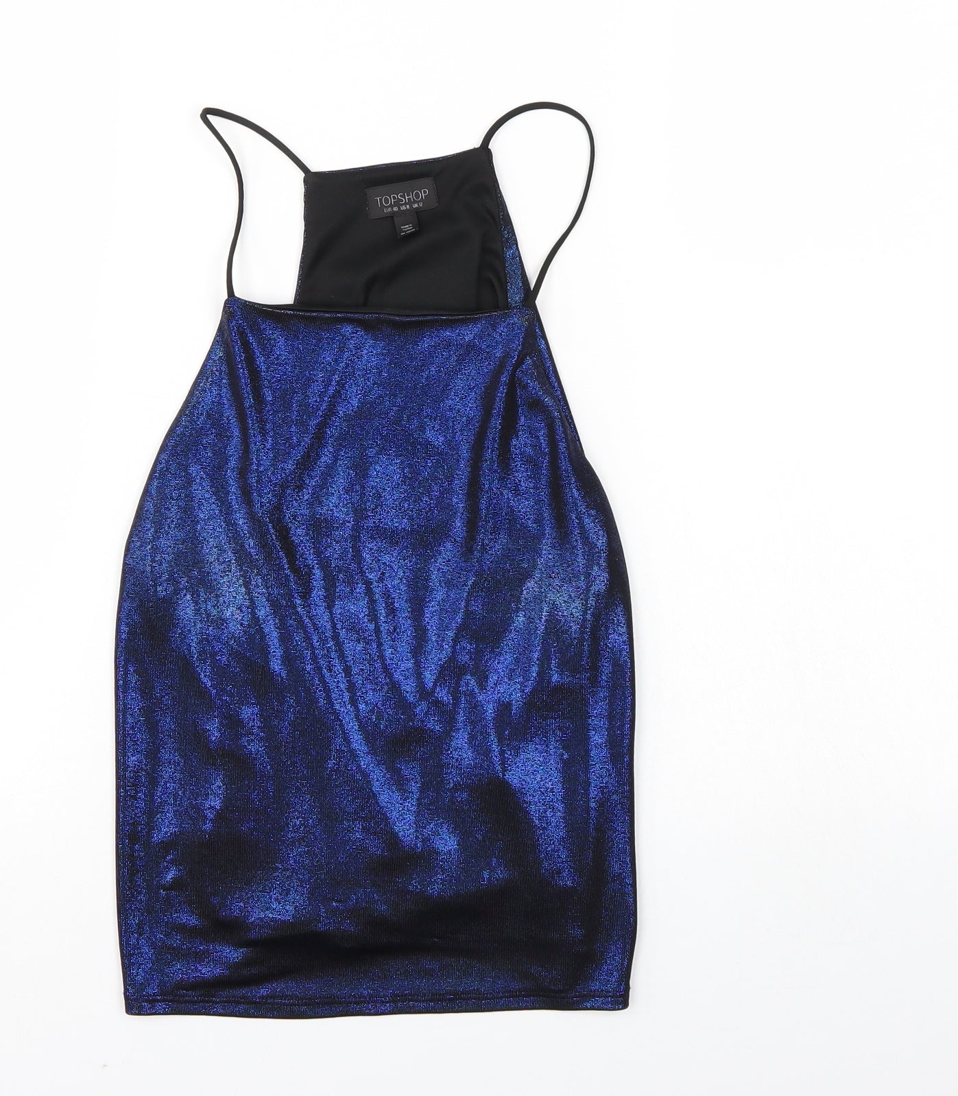 Topshop Womens Blue   Basic Tank Size 12
