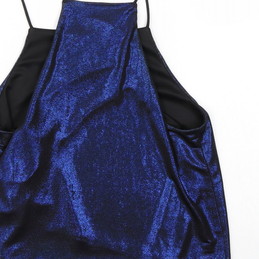 Topshop Womens Blue   Basic Tank Size 12