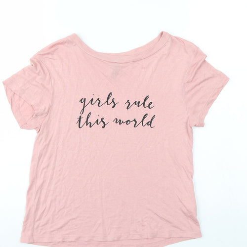 Divided Womens Pink   Basic T-Shirt Size XS