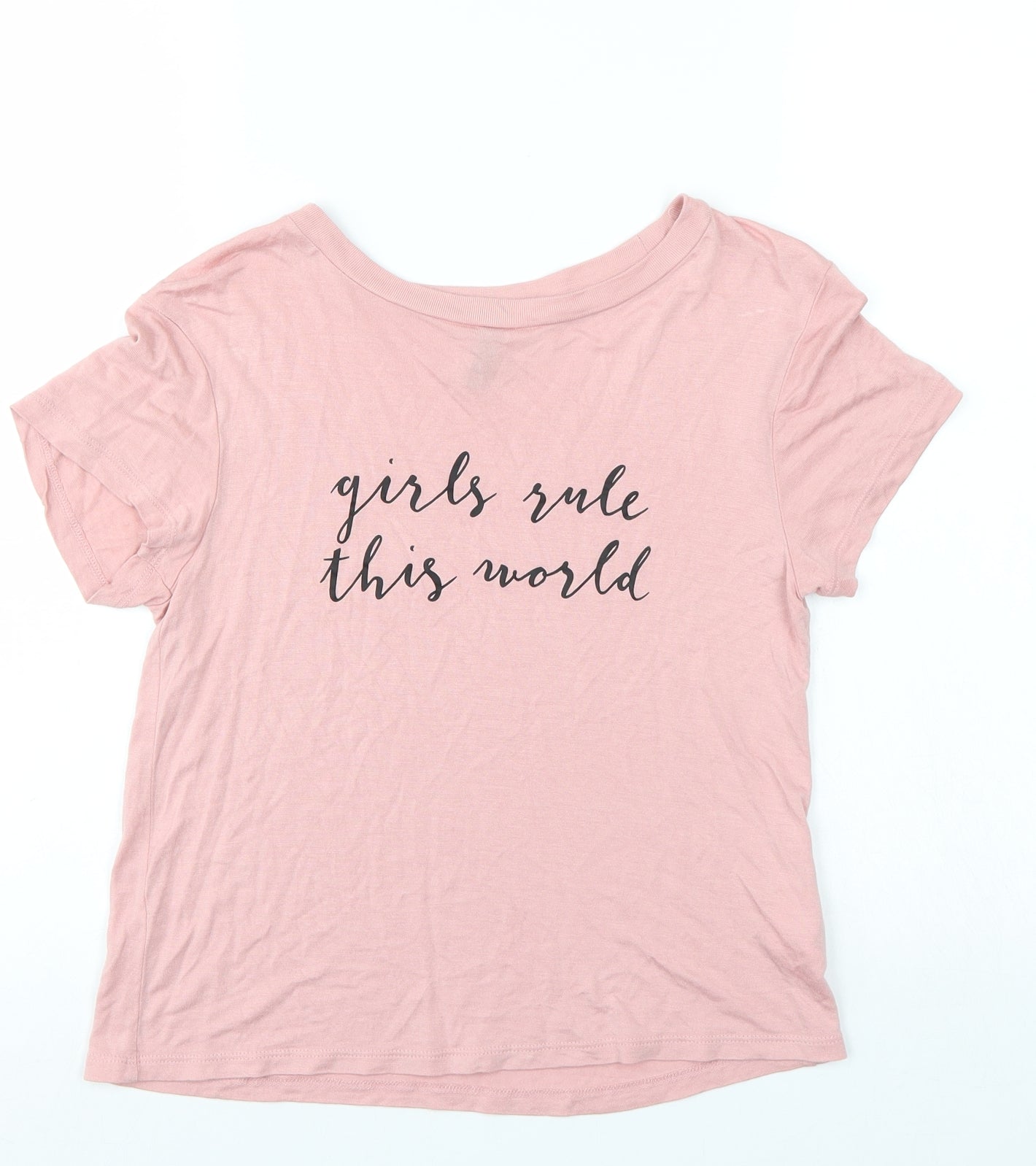 Divided Womens Pink   Basic T-Shirt Size XS