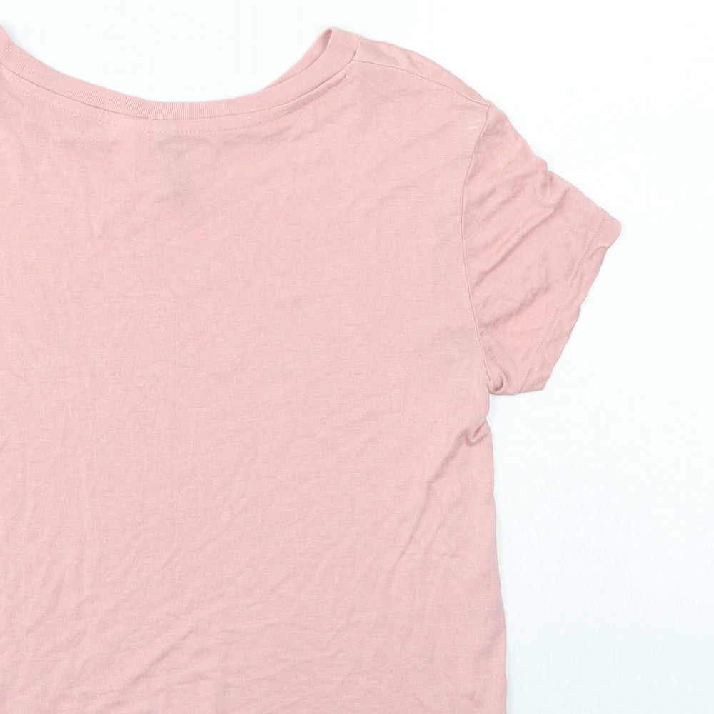 Divided Womens Pink   Basic T-Shirt Size XS
