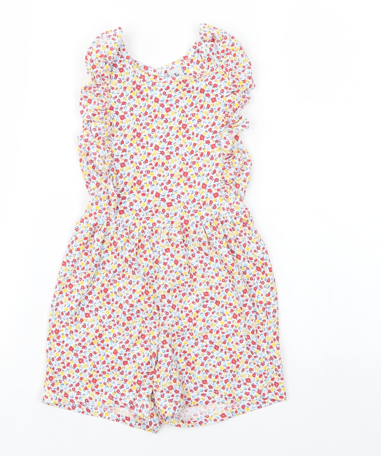 Tu kids Girls Multicoloured Floral  Shorts One-Piece Size 2-3 Years