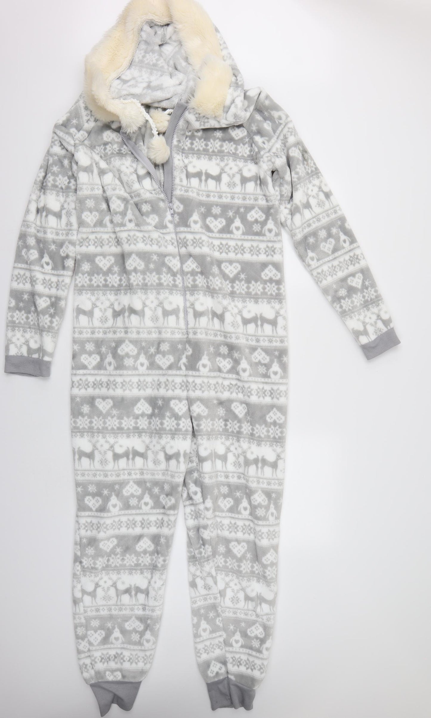 George Womens Grey Animal Print   One Piece Size M  - CHRISTMAS ONSIE