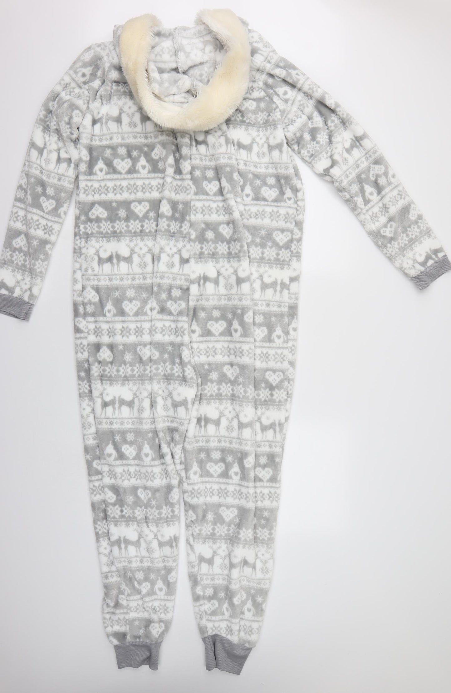 George Womens Grey Animal Print   One Piece Size M  - CHRISTMAS ONSIE