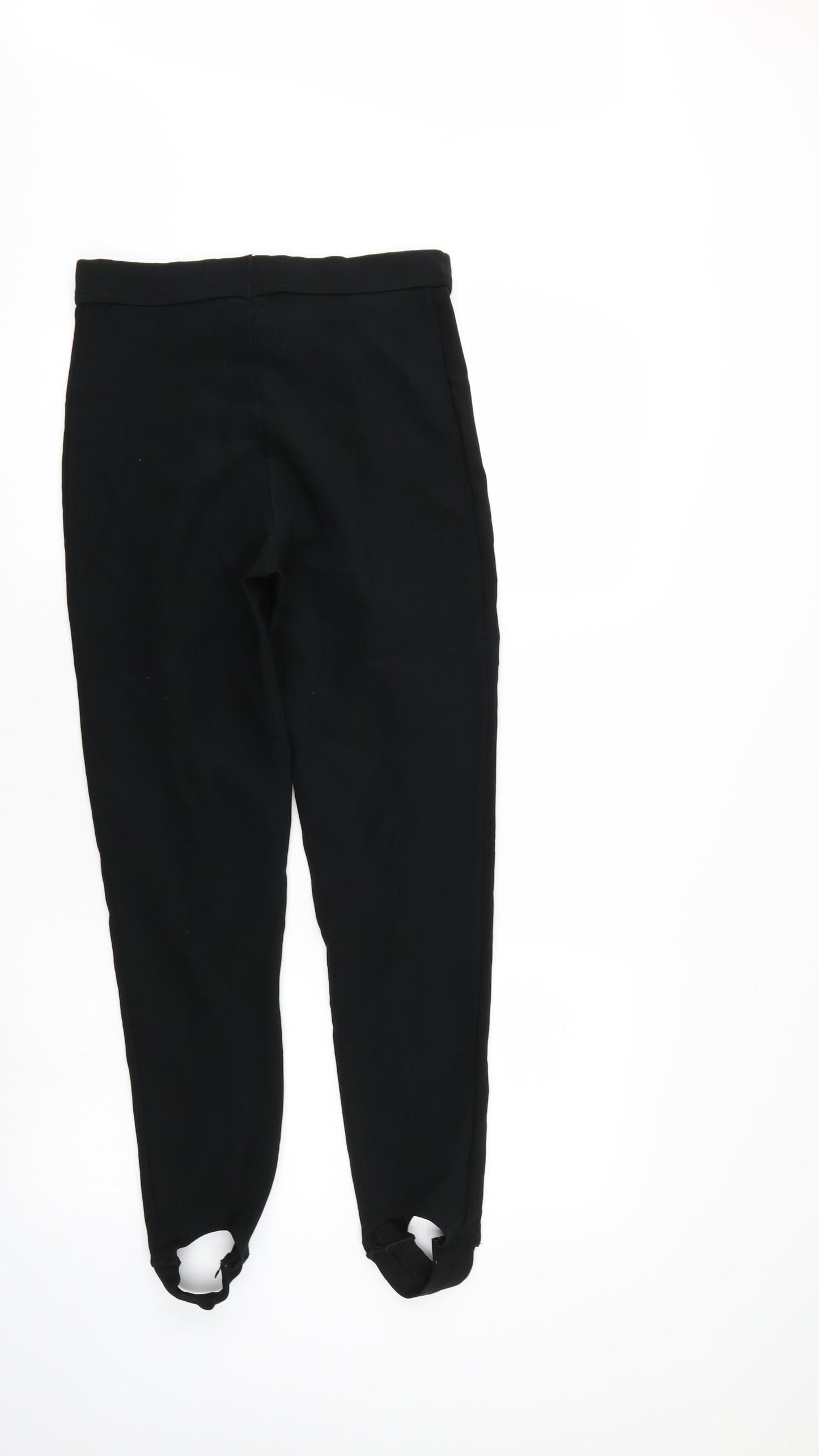 Marks and Spencer Womens Black   Pedal Pusher Leggings Size 12 L26 in - Elastic Waist