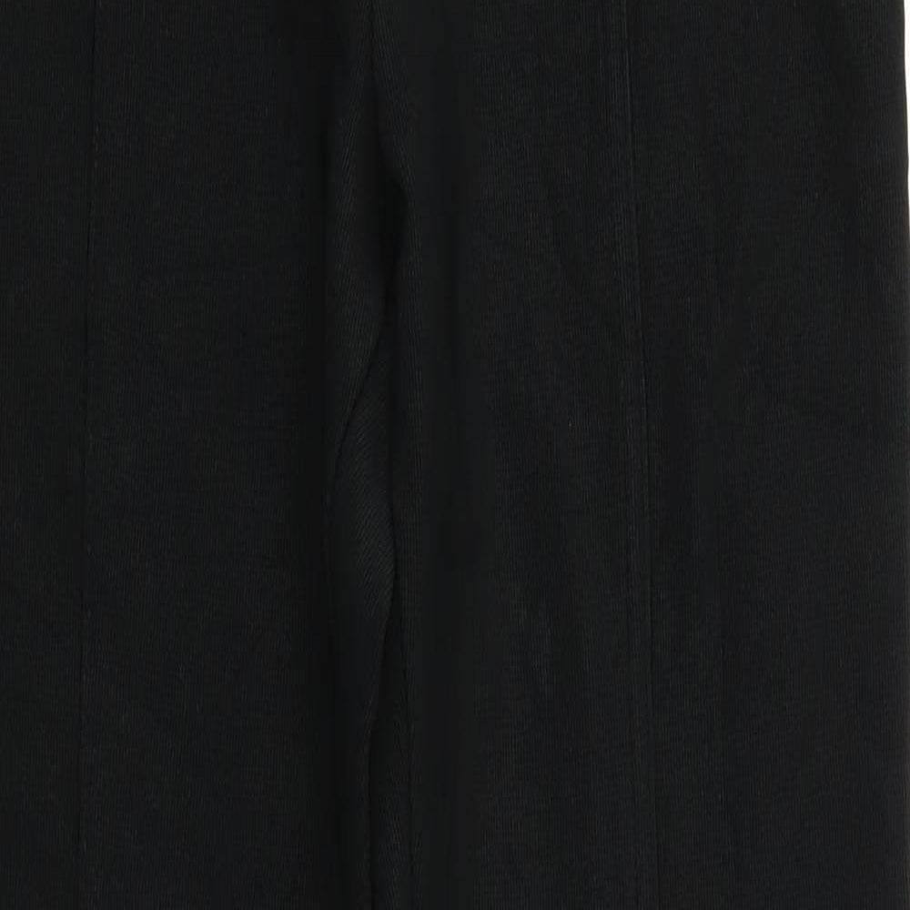 Marks and Spencer Womens Black   Pedal Pusher Leggings Size 12 L26 in - Elastic Waist