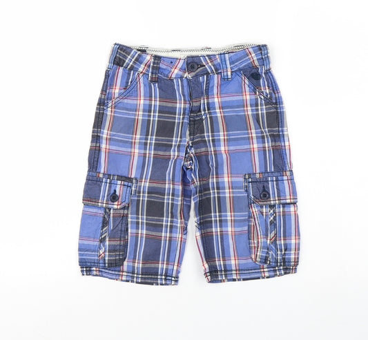 Fat Face Boys Multicoloured Check  Cropped Trousers Size 6-7 Years