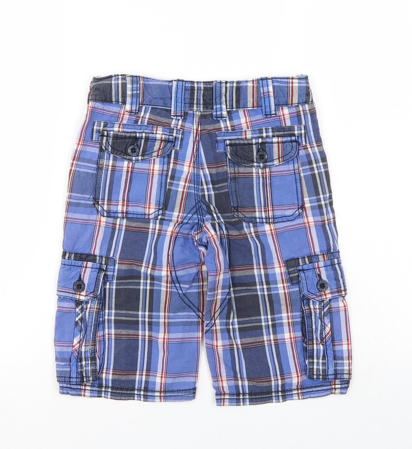 Fat Face Boys Multicoloured Check  Cropped Trousers Size 6-7 Years