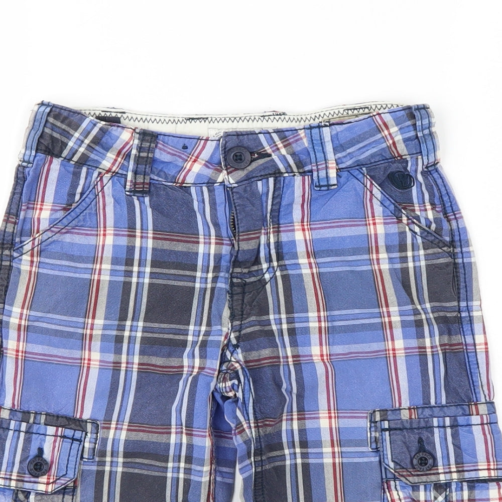 Fat Face Boys Multicoloured Check  Cropped Trousers Size 6-7 Years