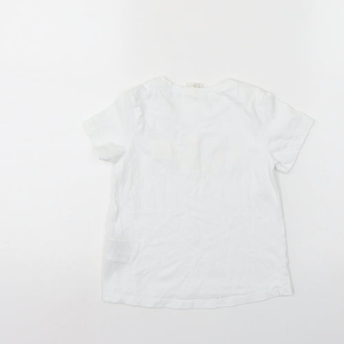 H&M Girls White   Basic T-Shirt Size 2-3 Years