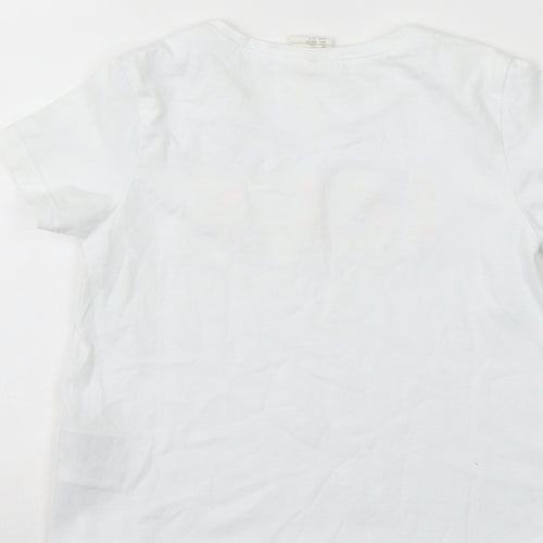 H&M Girls White   Basic T-Shirt Size 2-3 Years