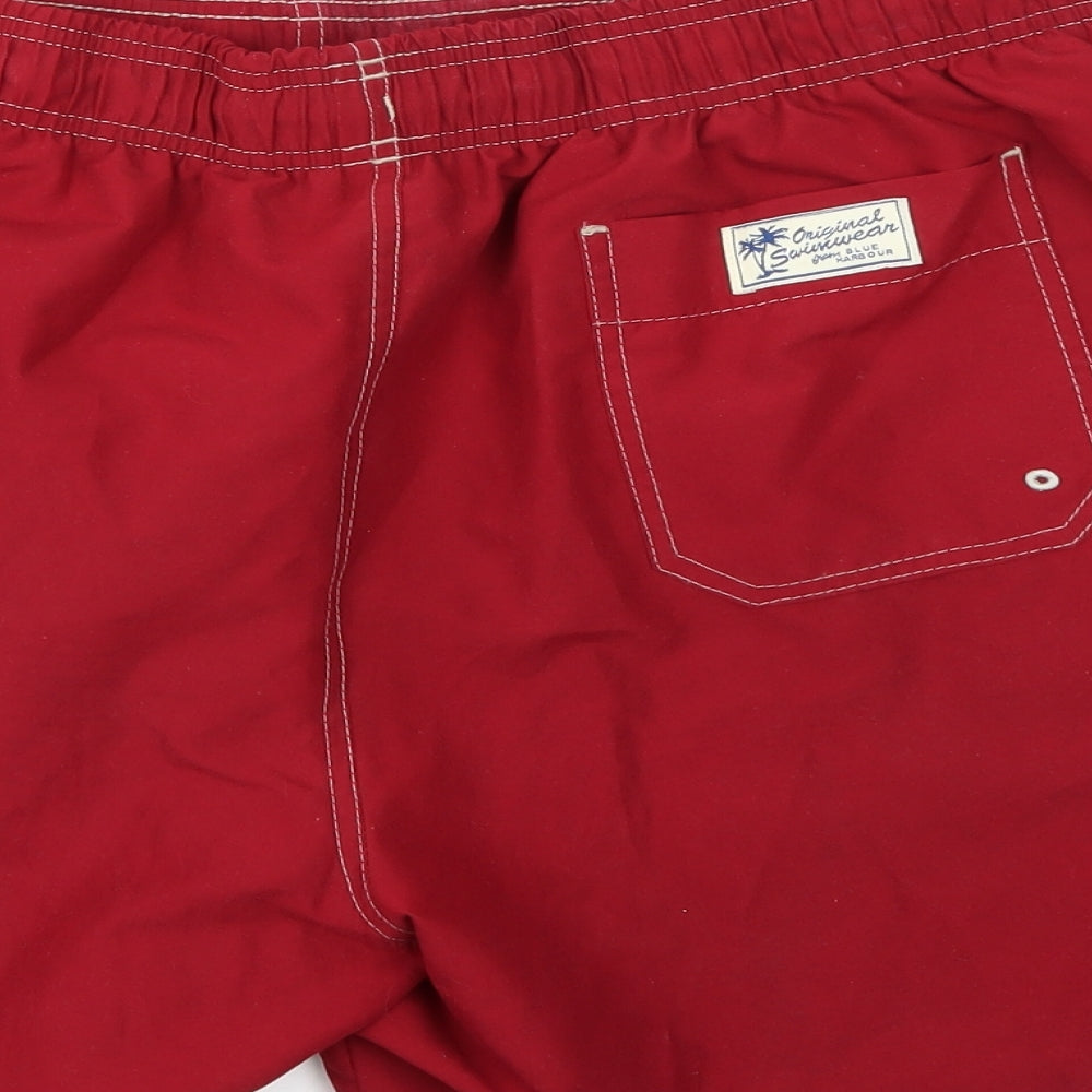 Blue Harbour Mens Red   Biker Shorts Size XL - Swimming shorts