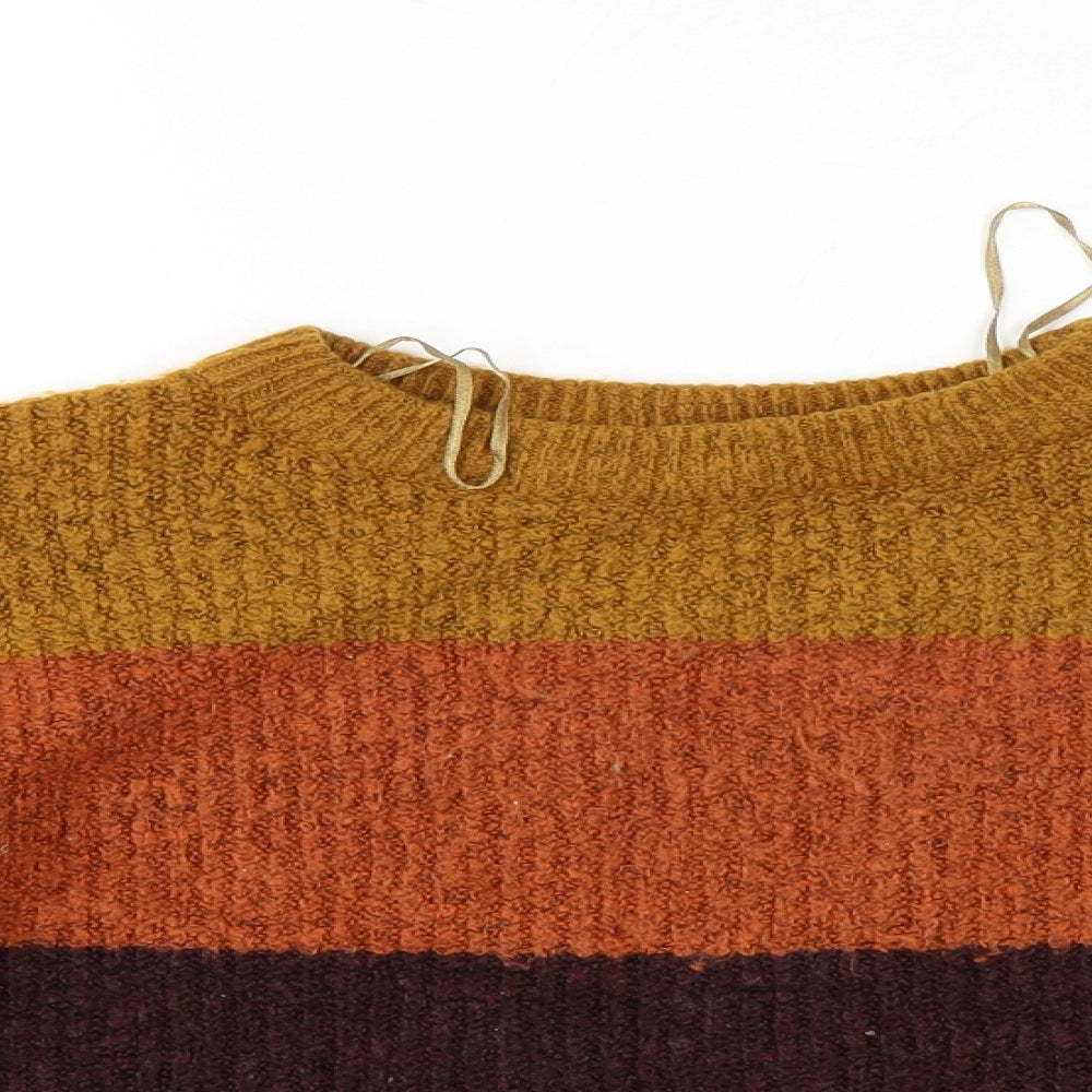 New Look Womens Multicoloured Striped  Pullover Jumper Size S  - cropped