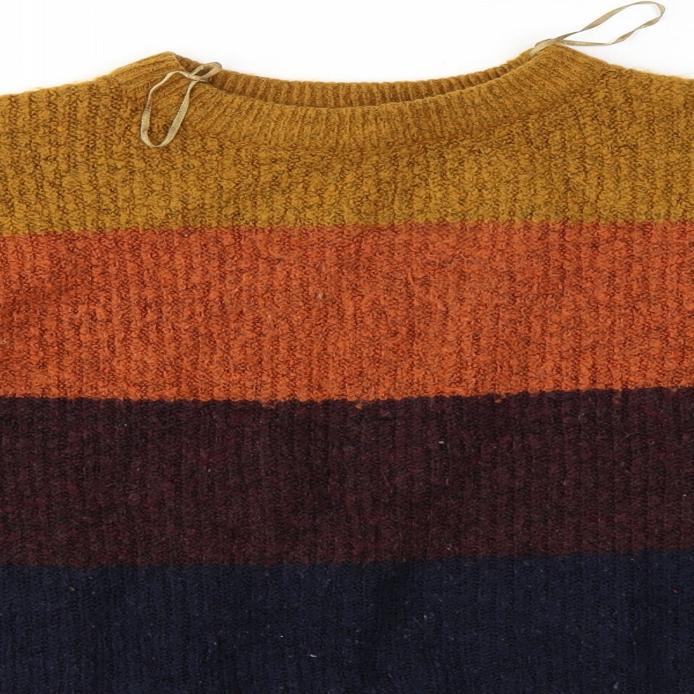 New Look Womens Multicoloured Striped  Pullover Jumper Size S  - cropped