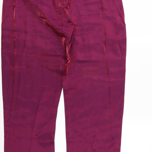 IMAGES Womens Purple   Trousers  Size 12 L29 in
