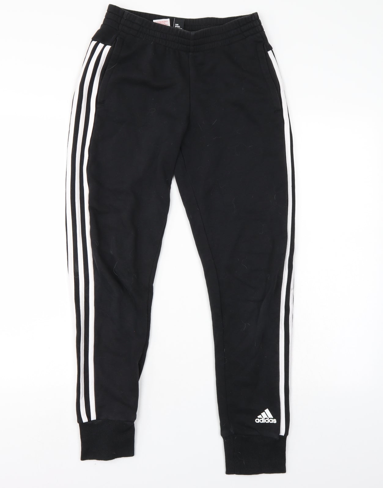 adidas Boys Black   Sweatpants Trousers Size 13-14 Years