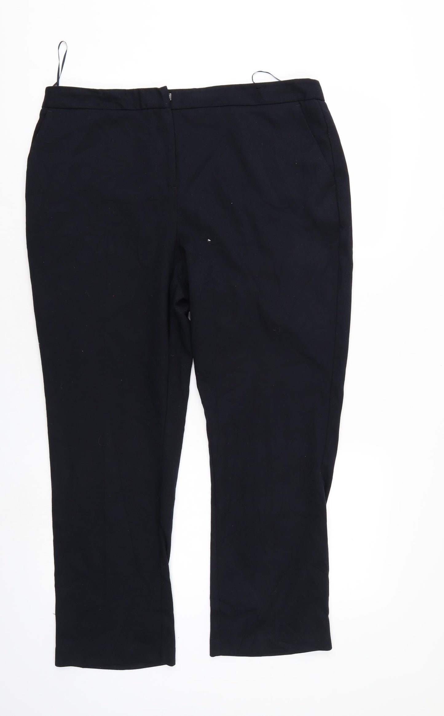 Papaya Womens Black   Trousers  Size 6 L24 in