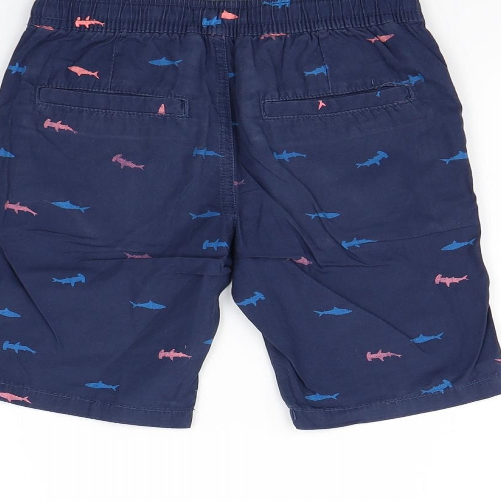 Blue Zoo Boys Blue Animal Print  Sweatpants Trousers Size 5 Years - Shark