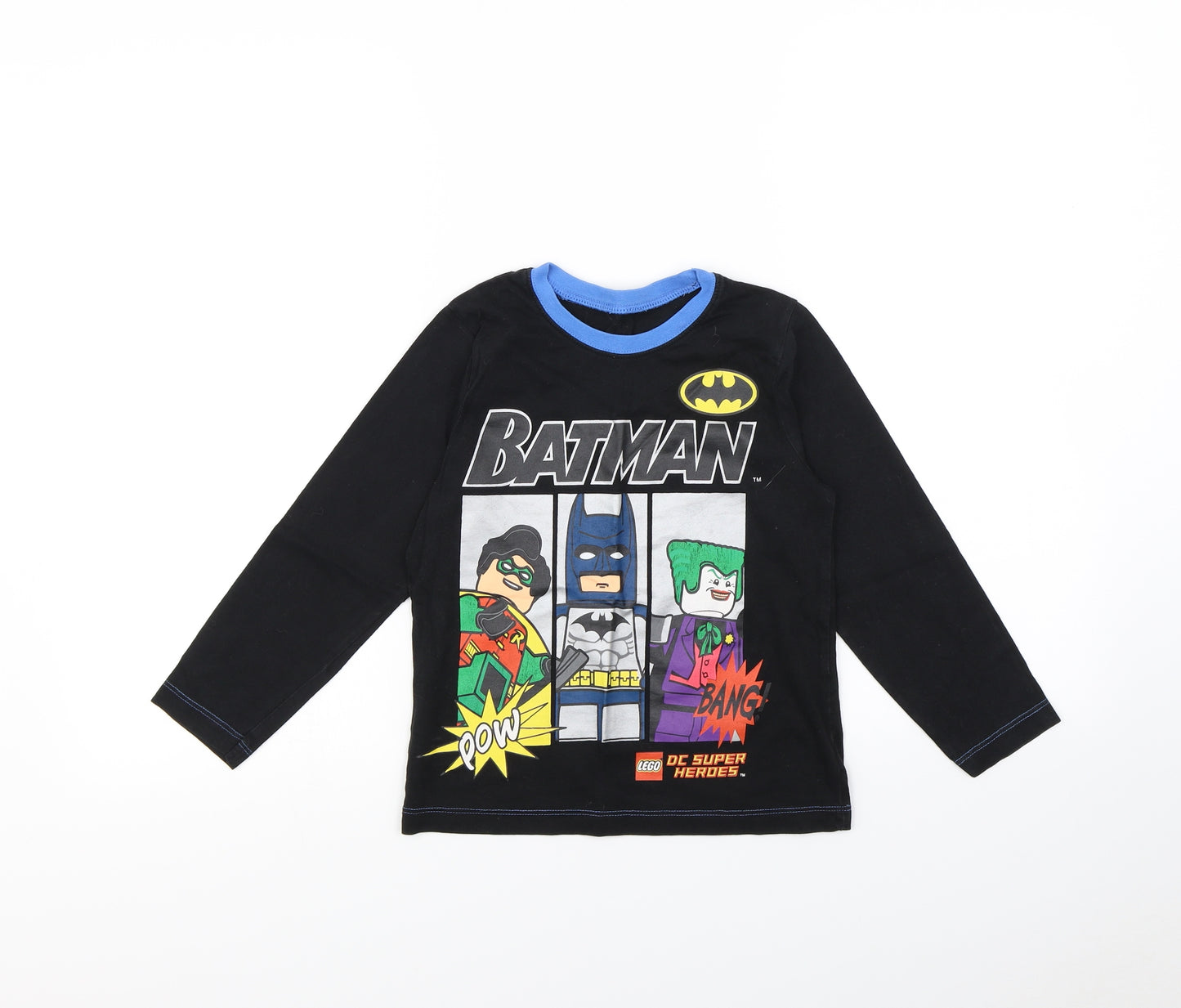 Preworn Boys Black   Basic T-Shirt Size 6 Years  - Batman