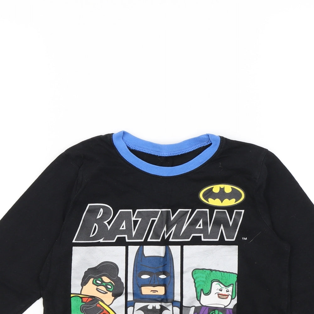 Preworn Boys Black   Basic T-Shirt Size 6 Years  - Batman