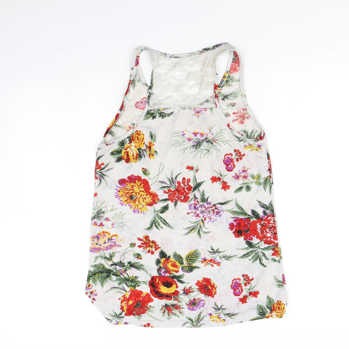 Preworn Womens Grey Floral  Basic Tank Size S