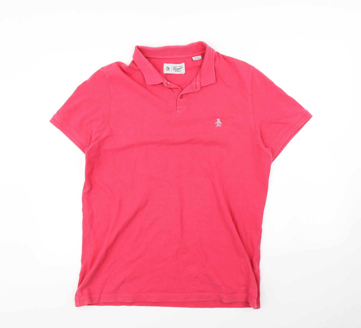 Penguin Mens Pink    Polo Size L
