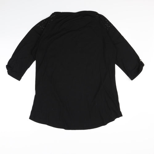 Preworn Womens Black   Basic T-Shirt Size L