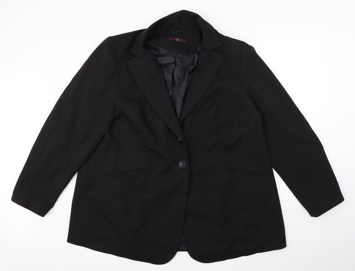 e Mens Black   Jacket Blazer Size XL