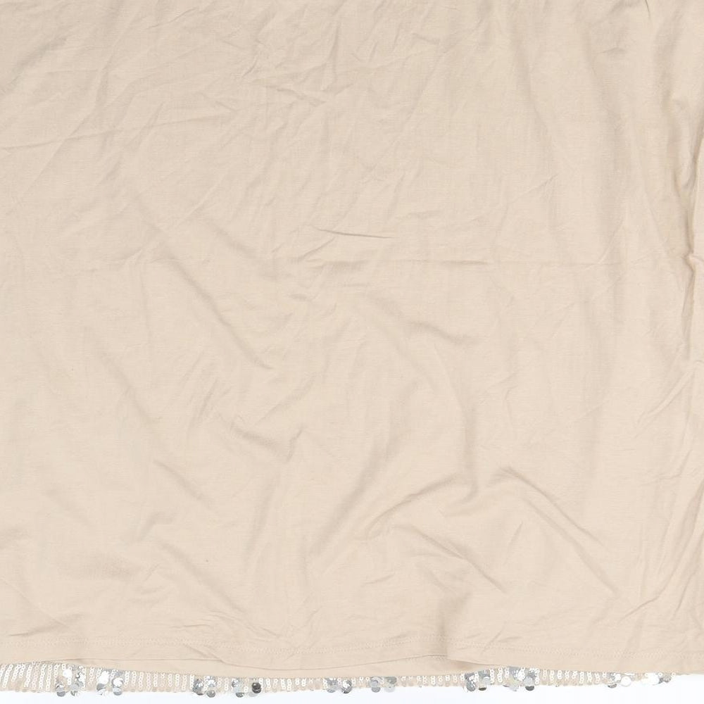 TU Womens Beige   Basic T-Shirt Size 20