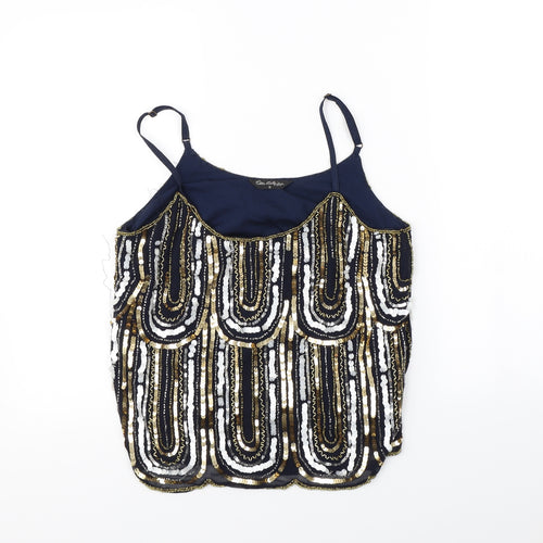 Miss Selfridge Womens Blue   Basic Tank Size 10