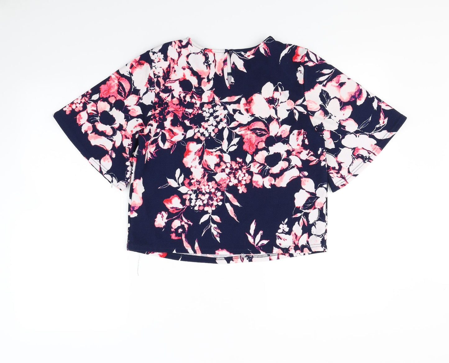 New Look Womens Blue Floral  Camisole Blouse Size 10