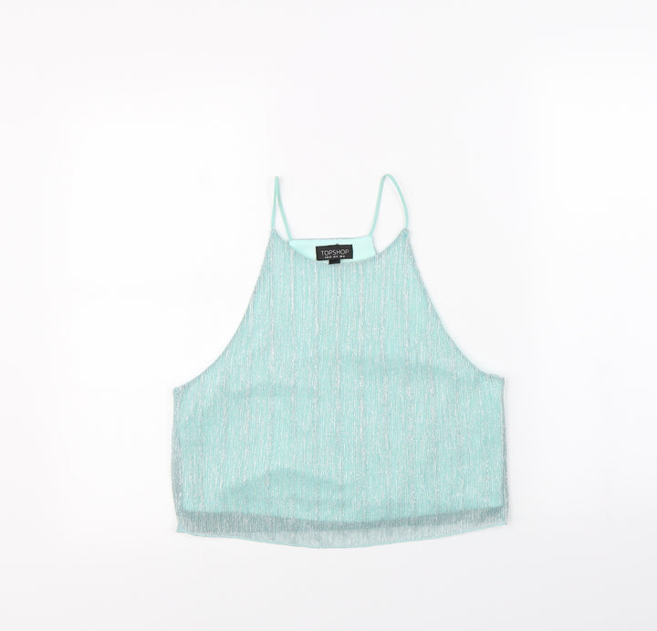Topshop Womens Green   Cropped Tank Size 12