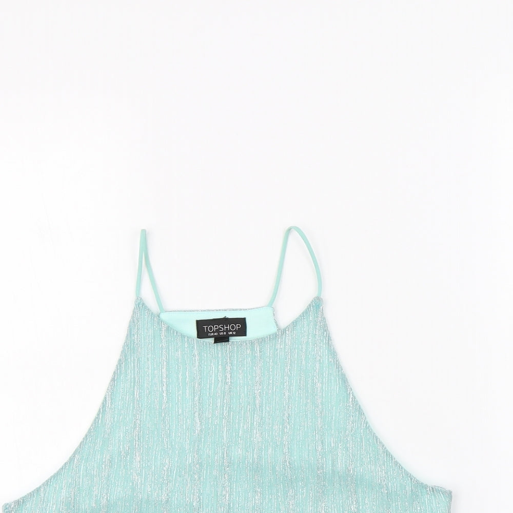 Topshop Womens Green   Cropped Tank Size 12