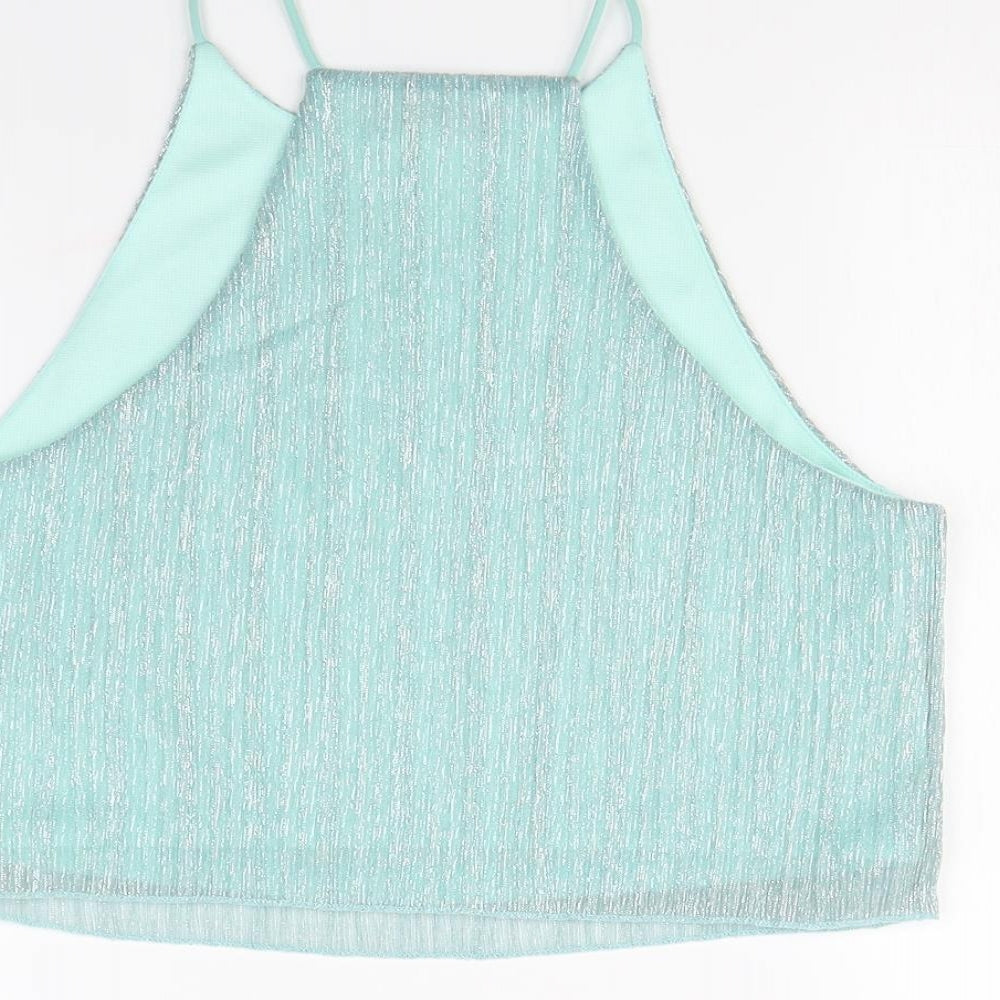 Topshop Womens Green   Cropped Tank Size 12