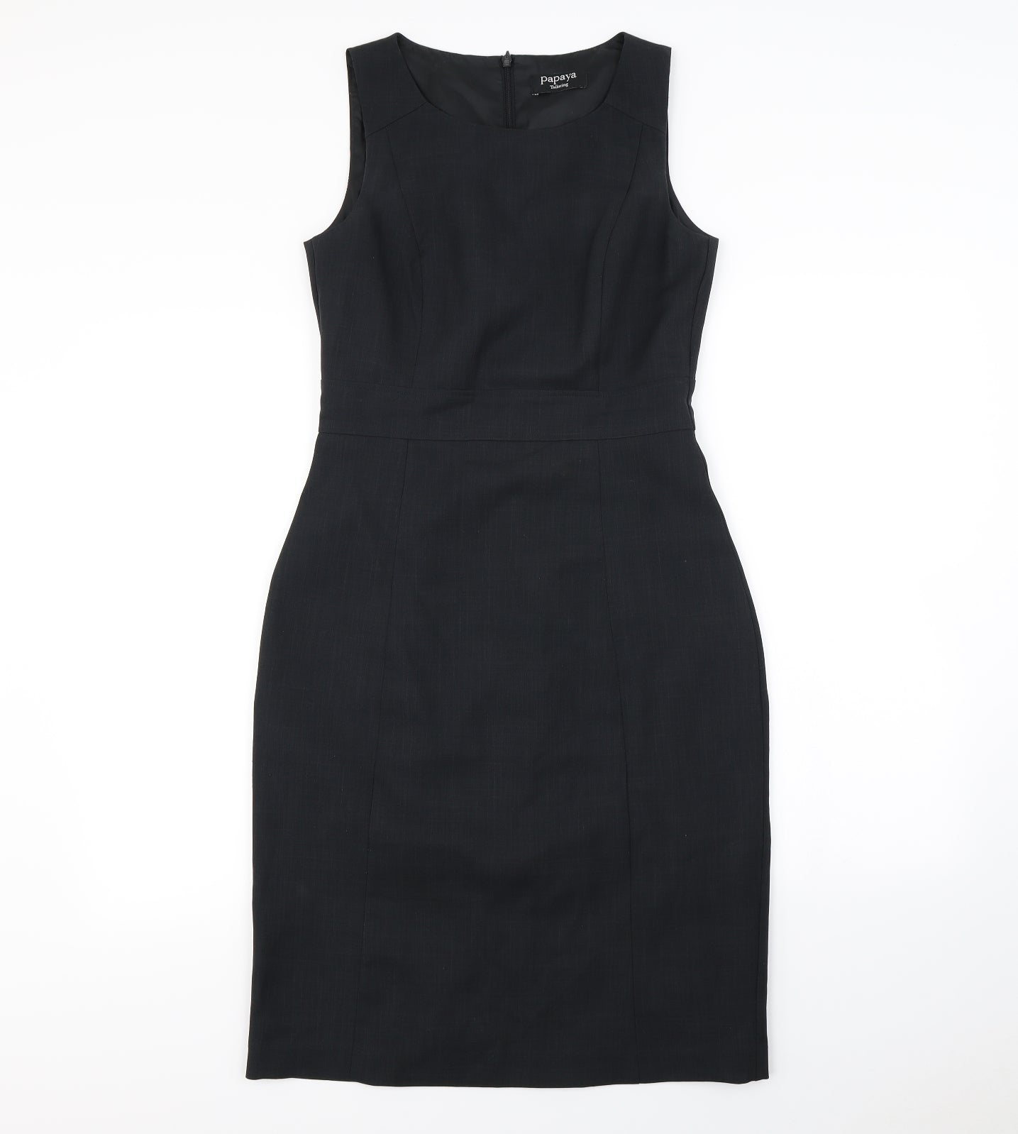 Papaya Womens Black  Rayon Pencil Dress  Size 10