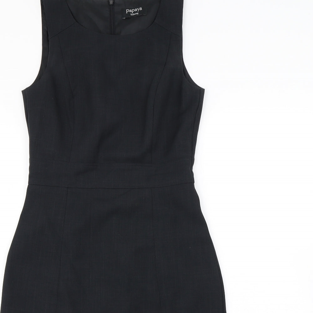 Papaya Womens Black  Rayon Pencil Dress  Size 10
