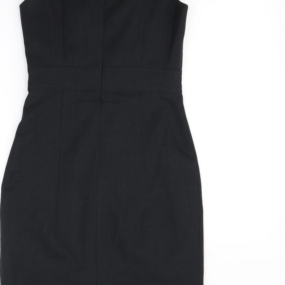 Papaya Womens Black  Rayon Pencil Dress  Size 10