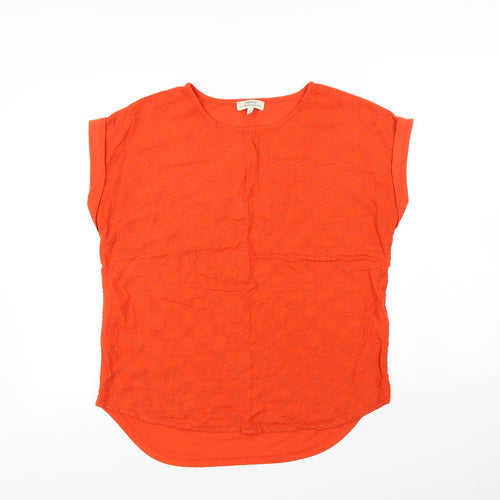 Papaya Womens Orange   Basic T-Shirt Size 12