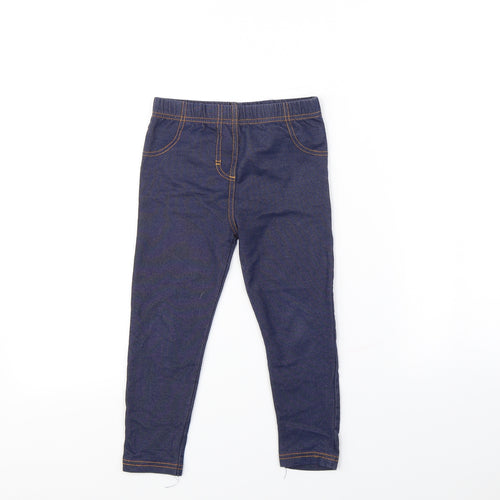 TU Girls Blue   Jegging Trousers Size 4 Years