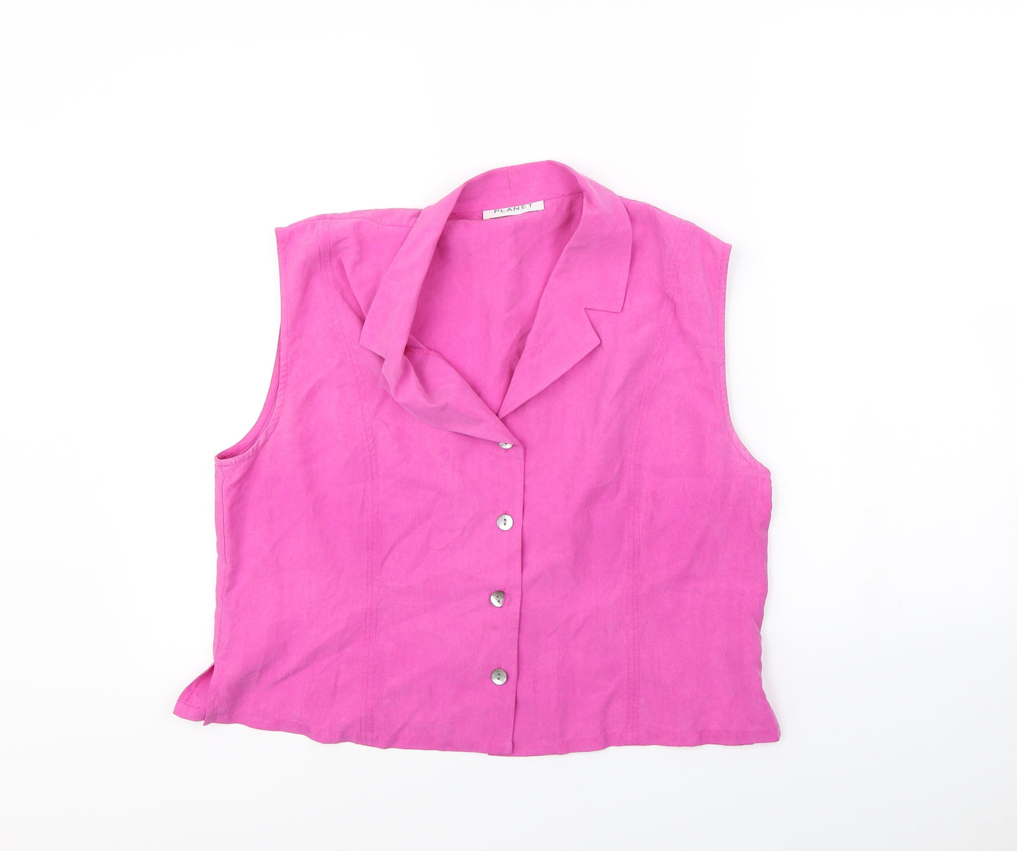 PLanet Womens Pink   Basic Button-Up Size 16
