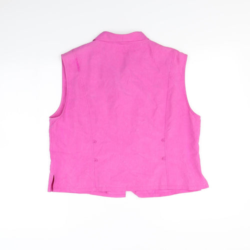 PLanet Womens Pink   Basic Button-Up Size 16