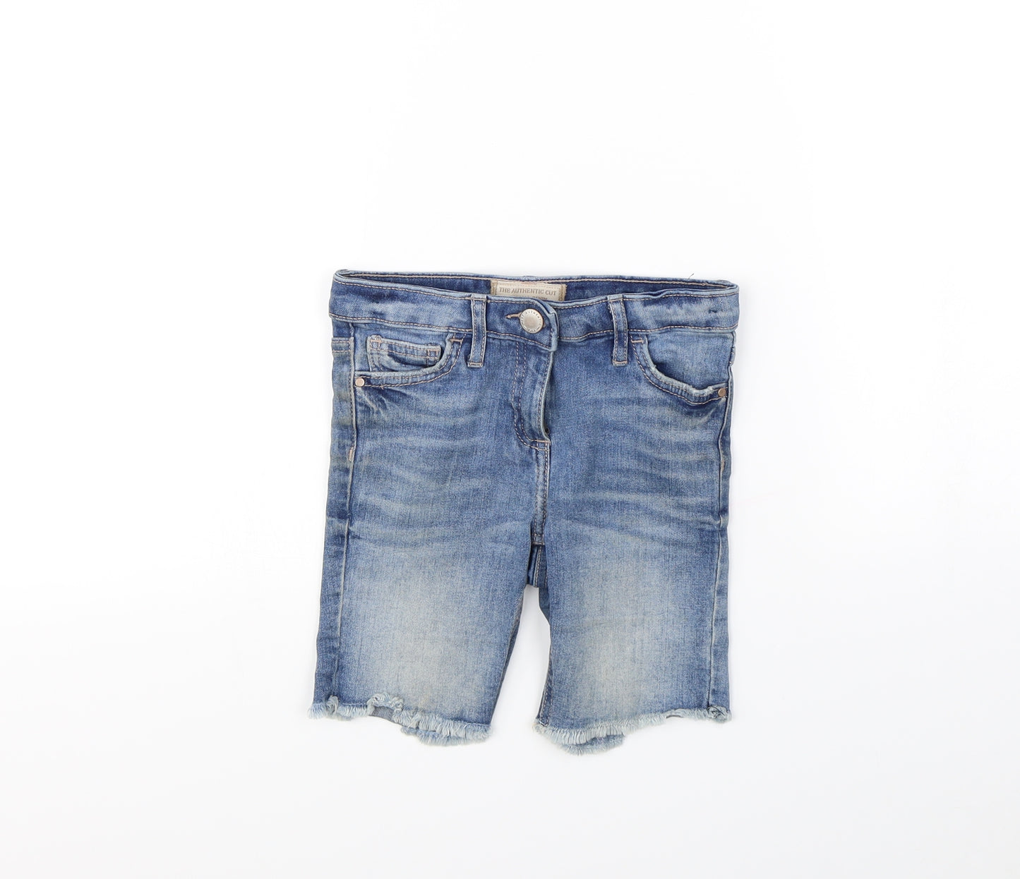 NEXT Girls Blue   Cut-Off Shorts Size 6 Years