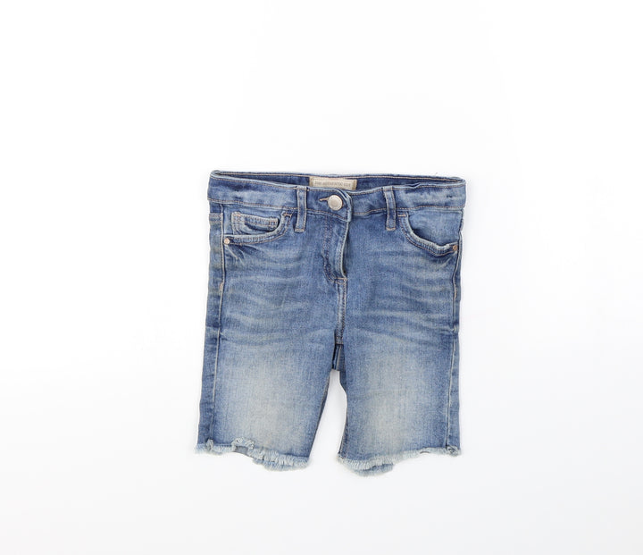 NEXT Girls Blue   Cut-Off Shorts Size 6 Years