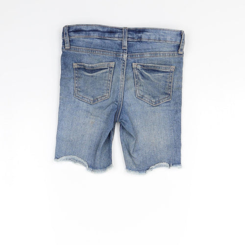 NEXT Girls Blue   Cut-Off Shorts Size 6 Years